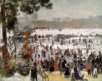 皮埃爾 奧古斯特 雷諾阿 Skaters in the Bois de Boulogne 皮埃爾 奧古斯特 雷諾阿 Skaters in the Bois de Boulogne